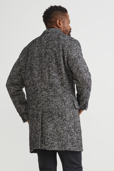 Hommes - Manteau - noir / blanc