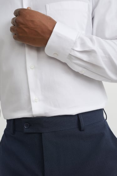 Herren - Businesshemd - Regular Fit - Cutaway - weiß