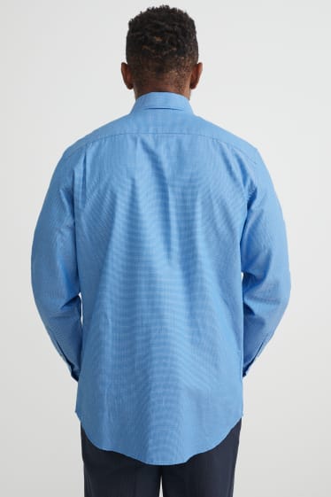 Herren - Businesshemd - Regular Fit - Kent - bügelleicht - blau