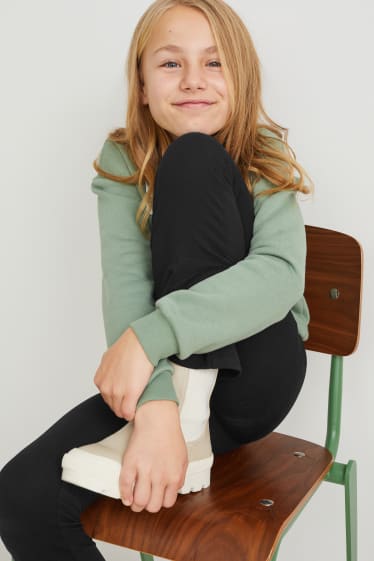 Bambine: - Confezione da 2 - leggings - nero