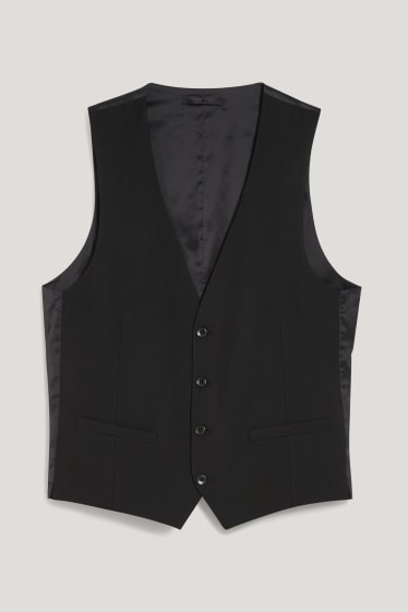 Herren - Baukasten-Weste - Regular Fit - Flex - LYCRA® - schwarz
