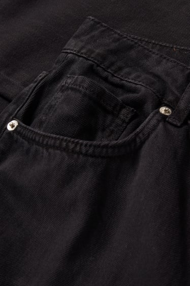 Exclusivo online - CLOCKHOUSE - pantalón - high waist - wide leg - negro