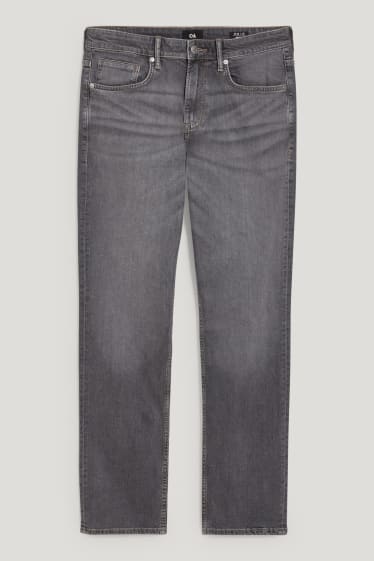 Uomo - Straight jeans - cotone biologico - grigio scuro