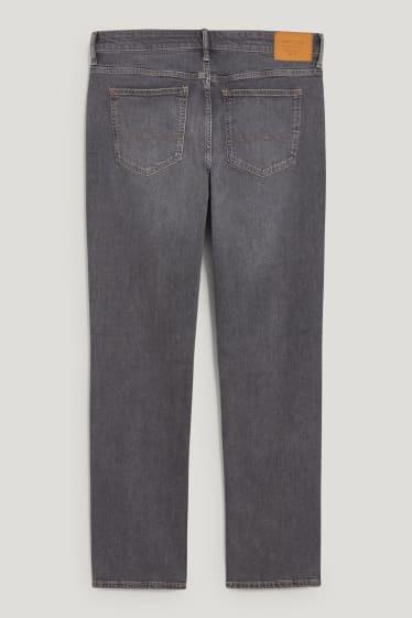 Uomo - Straight jeans - cotone biologico - grigio scuro