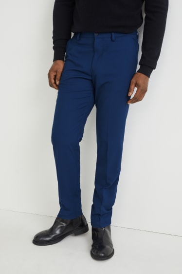Uomo - Pantaloni coordinabili - slim fit - Flex - LYCRA® - blu