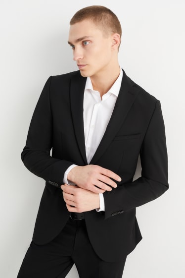 Herren - Baukasten-Sakko - Body Fit - Flex - LYCRA® - Mix & Match - schwarz