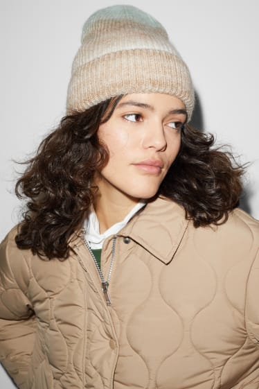 Clockhouse femme - CLOCKHOUSE - bonnet en maille - vert menthe