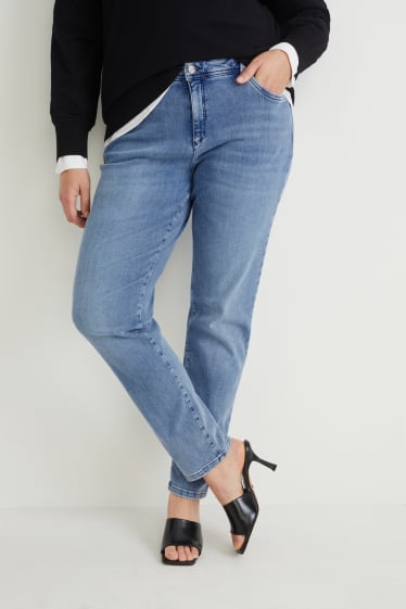 Kobiety - Skinny Jeans - średni stan - One Size Fits More - dżins-niebieski
