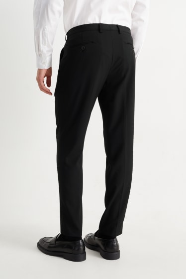 Hommes - Pantalon de costume - body fit - Flex - LYCRA® - noir