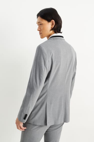 Uomo - Giacca coordinabile - slim fit - Flex - LYCRA® - grigio chiaro melange