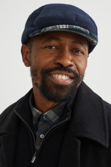 Hommes - Casquette - bleu foncé