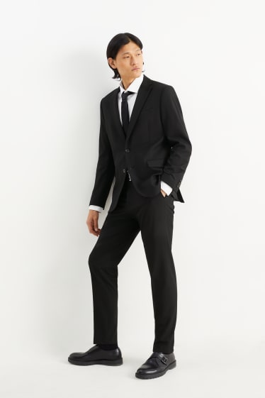 Hommes - Pantalon de costume - slim fit - Flex - LYCRA® - noir