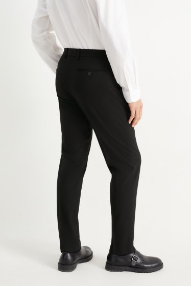 Hommes - Pantalon de costume - slim fit - Flex - LYCRA® - noir