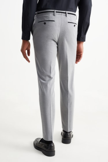Bărbați - Pantaloni modulari - slim fit - Flex - LYCRA® - gri deschis melanj