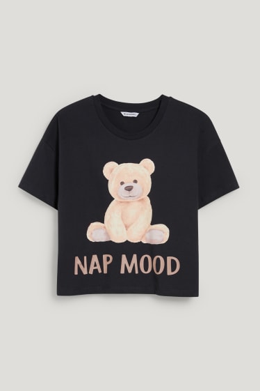 Clockhouse femme - CLOCKHOUSE - haut de pyjama - noir
