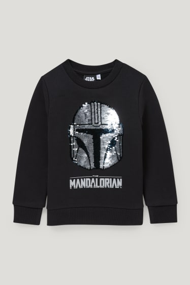 Toddler Boys - Star Wars: The Mandalorian - Sweatshirt - Glanz-Effekt - schwarz