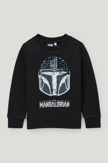 Toddler Boys - Star Wars: The Mandalorian - Sweatshirt - Glanz-Effekt - schwarz