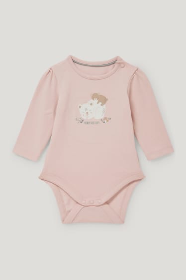 Baby Girls - Completo neonati - 3 pezzi - chiarorosa