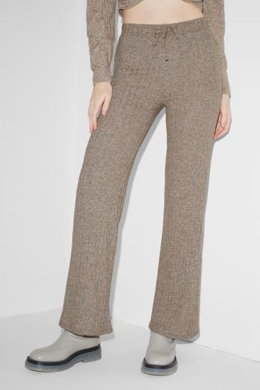 Clockhouse Girls - CLOCKHOUSE - knit trousers - brown-melange