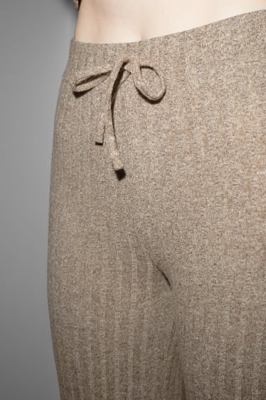 Clockhouse Girls - CLOCKHOUSE - knit trousers - brown-melange