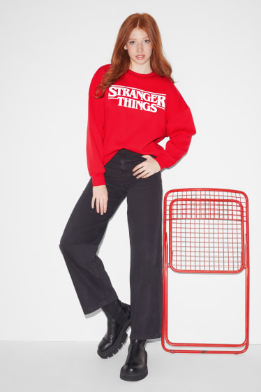 Clockhouse Girls - CLOCKHOUSE - sweatshirt - Stranger Things - red