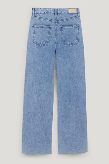 Clockhouse femme - CLOCKHOUSE - wide leg jean - high-waist - jean bleu clair