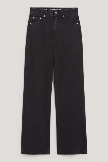 Clockhouse femme - CLOCKHOUSE - jean à jambes évasées - high waist - noir