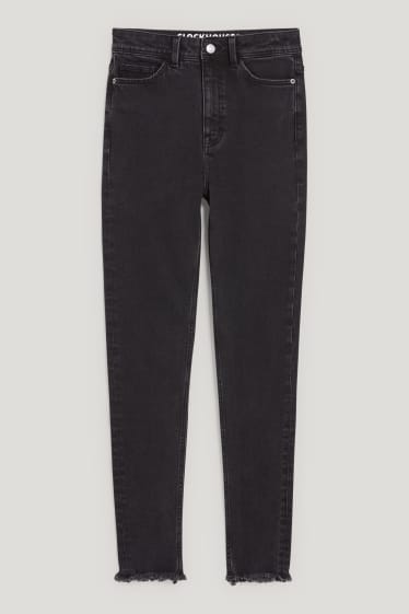 Clockhouse nena - CLOCKHOUSE - skinny jeans - high waist - LYCRA® - negre
