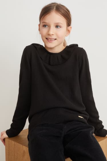 Kids Girls - Sweter - czarny