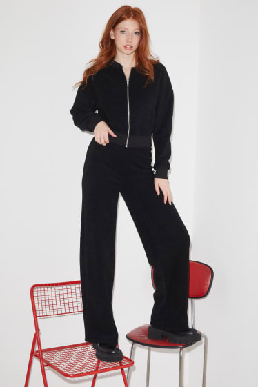 Clockhouse femme - CLOCKHOUSE - pantalon de jogging en éponge - noir