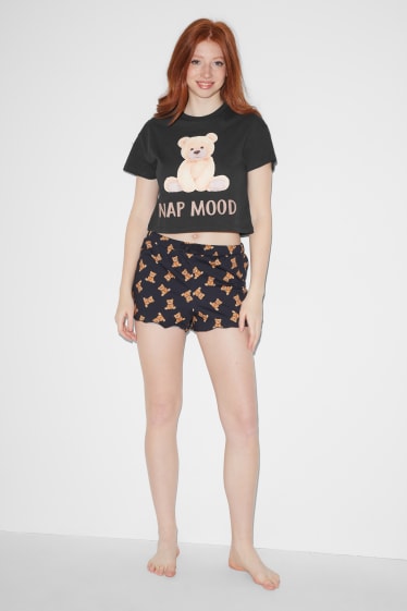 Clockhouse femme - CLOCKHOUSE - haut de pyjama - noir