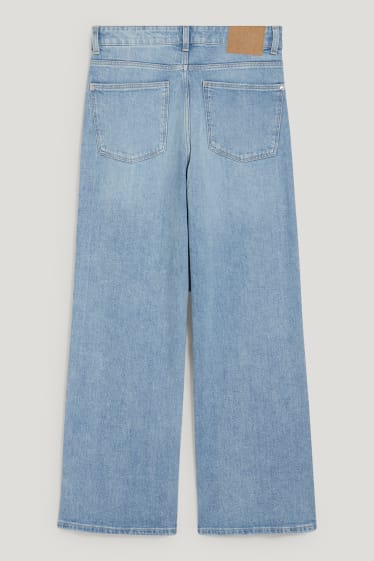 Femei - Relaxed jeans - talie înaltă - LYCRA® - denim-albastru deschis