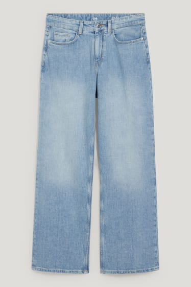 Femei - Relaxed jeans - talie înaltă - LYCRA® - denim-albastru deschis