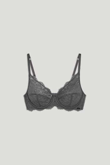 Femmes - Soutien-gorge avec armatures - gris foncé