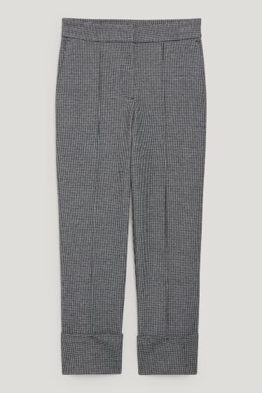 Donna - Pantaloni - vita media - tapered fit - da materiali riciclati - grigio scuro