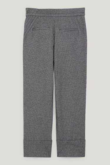 Donna - Pantaloni - vita media - tapered fit - da materiali riciclati - grigio scuro