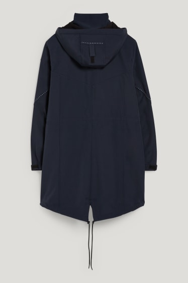 Donna - Giacca soft shell con cappuccio - blu scuro