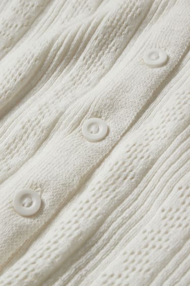 Clockhouse femme - CLOCKHOUSE - gilet en maille - blanc