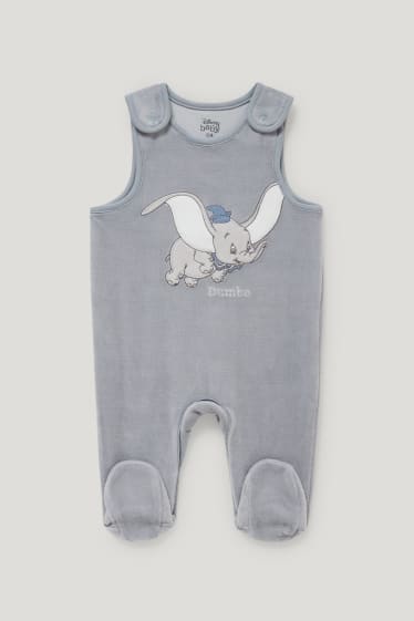 Baby Boys - Dumbo - newbornoutfit - 2-delig - wit / grijs