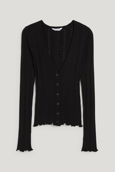 Clockhouse femme - CLOCKHOUSE - gilet en maille - noir