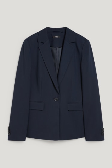 Damen - Business-Blazer - tailliert - dunkelblau