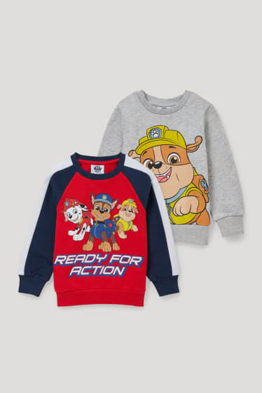 Toddler Boys - Multipack 2 buc. - Patrula cățelușilor - bluză de molton - gri deschis melanj