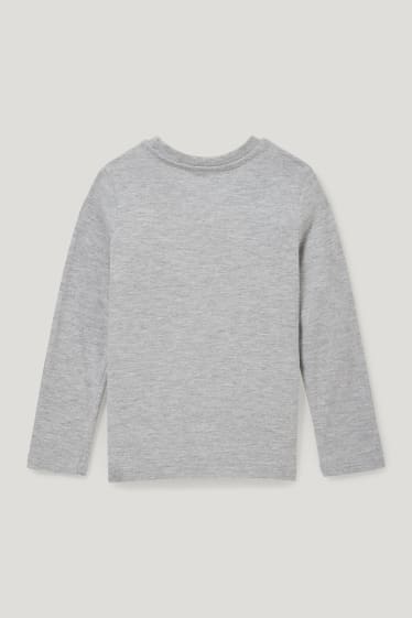 Toddler Boys - Marvel - tricou cu mânecă lungă - gri deschis melanj