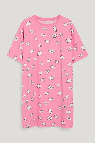 Exklusiv Online - CLOCKHOUSE - Bigshirt - gemustert - pink