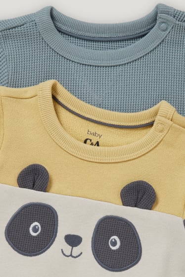 Bébé garçons - Lot de 2 - sweats bébé - beige chiné
