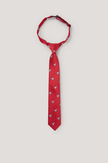 Toddler Boys - Cravatta - rosso scuro