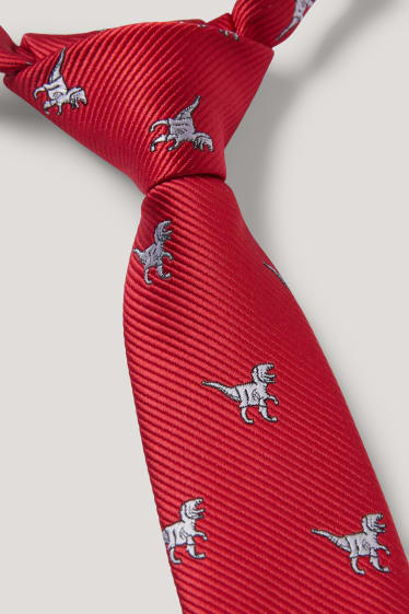 Toddler Boys - Cravatta - rosso scuro