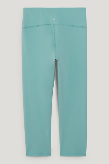 Damen - Funktions-Capri-Leggings - Supportive - Yoga - hellgrün