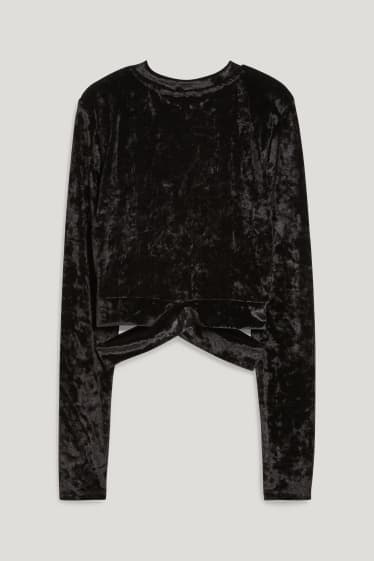 Exkluzivní online - CLOCKHOUSE - tričko s dlouhým rukávem - černá