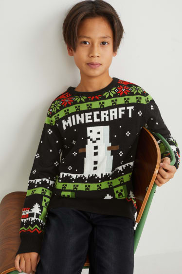 Kids Boys - Minecraft - Pullover - schwarz